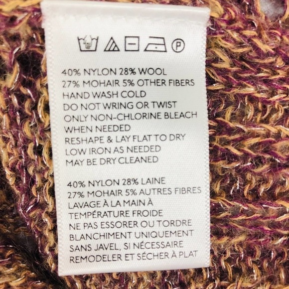 Anthropologie Ecote Wool & Mohair Blend Sweater S - Picture 5 of 7